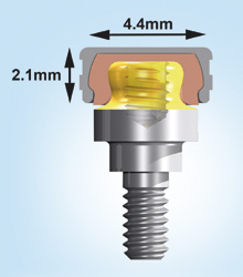 Rhein 83 OT Equator Abutment aus Titan für Implantate Rhein 83 OT Equator Anker Titanabutments mit reduziertem Profil